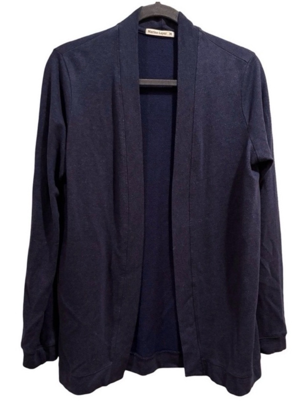 Marine Layer Navy Blue Open Front Cardigan Sweater